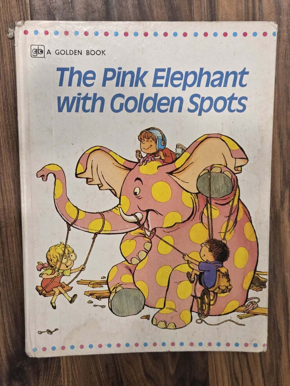 Vtg Big Golden Book: The Pink Elephant with Golden Spots (1972)